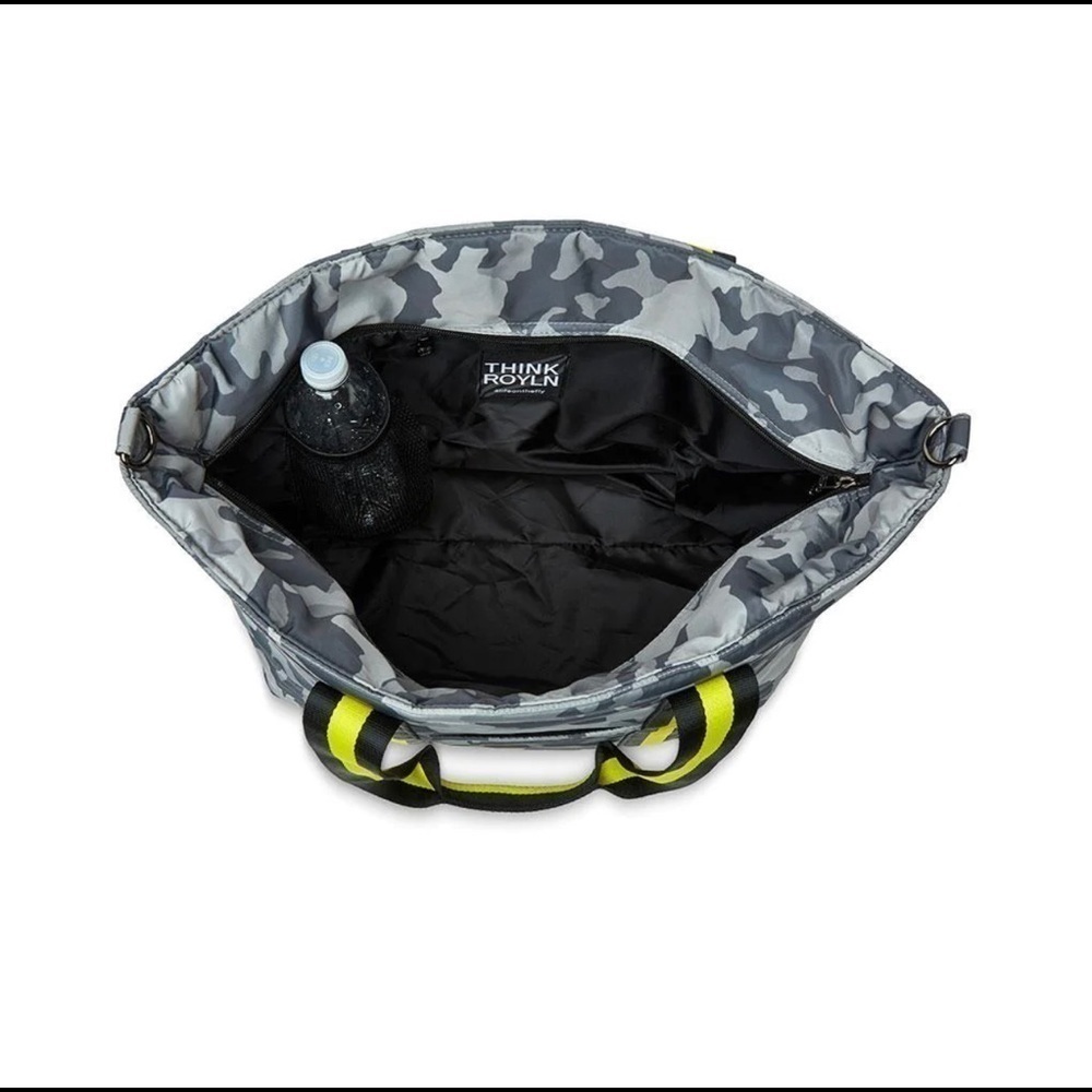 Think Royln Wingman | Grey Camo w/Yellow Strap - Large Tote - Picture 8 of 11